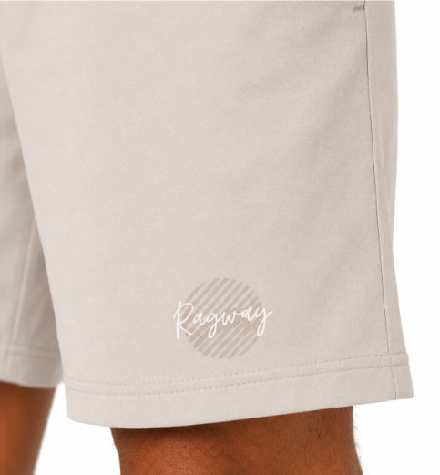 Men's Casual Shorts with Elastic Waistband & Adjustable Drawstring, Regular Fit Everyday Shorts with Side Pockets