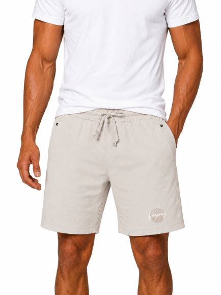 Men's Casual Shorts with Elastic Waistband & Adjustable Drawstring, Regular Fit Everyday Shorts with Side Pockets