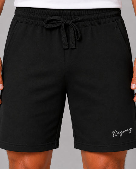 Men's Casual Shorts with Elastic Waistband & Adjustable Drawstring, Regular Fit Everyday Shorts with Side Pockets