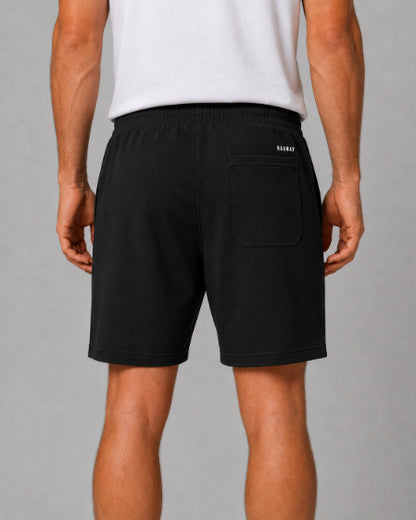 Men's Casual Shorts with Elastic Waistband & Adjustable Drawstring, Regular Fit Everyday Shorts with Side Pockets