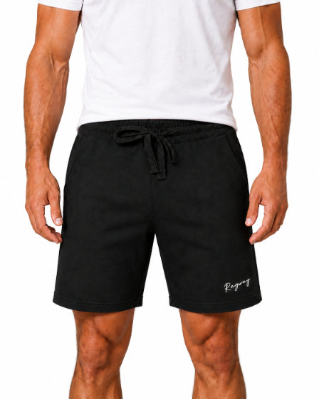 Men's Casual Shorts with Elastic Waistband & Adjustable Drawstring, Regular Fit Everyday Shorts with Side Pockets