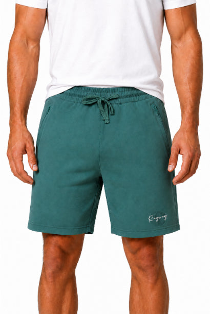 Men's Casual Shorts with Elastic Waistband & Adjustable Drawstring, Regular Fit Everyday Shorts with Side Pockets