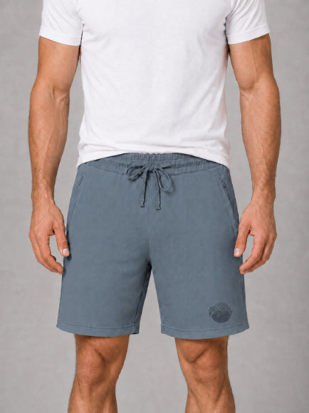 Men's Casual Shorts with Elastic Waistband & Adjustable Drawstring, Regular Fit Everyday Shorts with Side Pockets