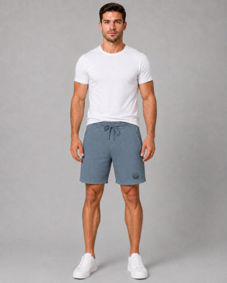 Men's Casual Shorts with Elastic Waistband & Adjustable Drawstring, Regular Fit Everyday Shorts with Side Pockets