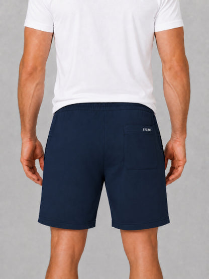 Men's Casual Shorts with Elastic Waistband & Adjustable Drawstring, Regular Fit Everyday Shorts with Side Pockets