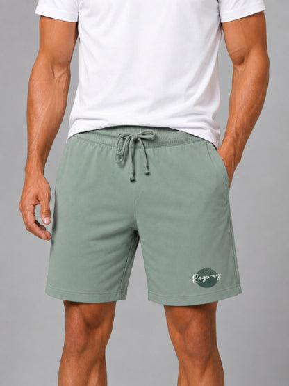 Men's Casual Shorts with Elastic Waistband & Adjustable Drawstring, Regular Fit Everyday Shorts with Side Pockets