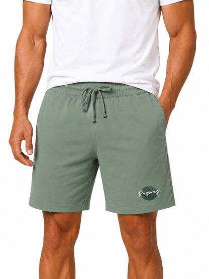 Men's Casual Shorts with Elastic Waistband & Adjustable Drawstring, Regular Fit Everyday Shorts with Side Pockets