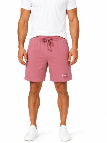 Men's Casual Shorts with Elastic Waistband & Adjustable Drawstring, Regular Fit Everyday Shorts with Side Pockets
