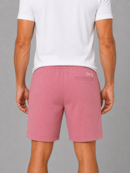 Men's Casual Shorts with Elastic Waistband & Adjustable Drawstring, Regular Fit Everyday Shorts with Side Pockets