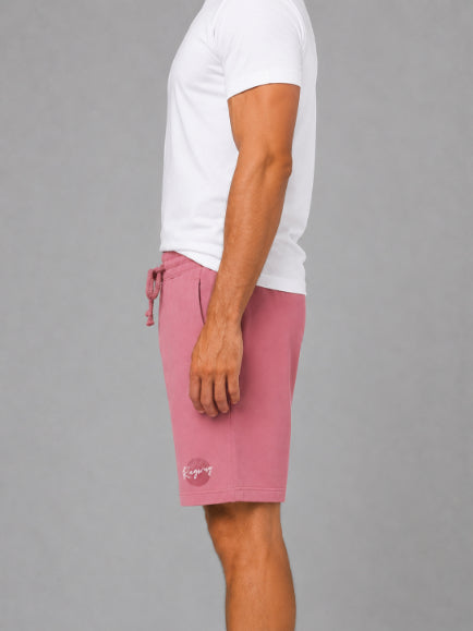 Men's Casual Shorts with Elastic Waistband & Adjustable Drawstring, Regular Fit Everyday Shorts with Side Pockets