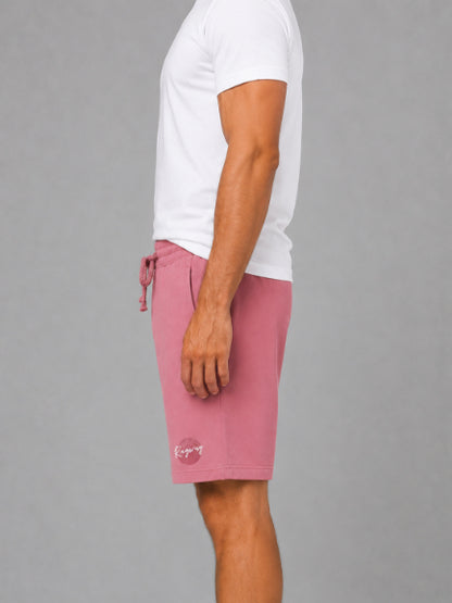Men's Casual Shorts with Elastic Waistband & Adjustable Drawstring, Regular Fit Everyday Shorts with Side Pockets