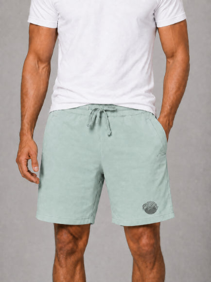 Men's Casual Shorts with Elastic Waistband & Adjustable Drawstring, Regular Fit Everyday Shorts with Side Pockets