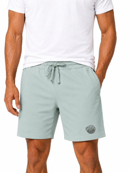 Men's Casual Shorts with Elastic Waistband & Adjustable Drawstring, Regular Fit Everyday Shorts with Side Pockets