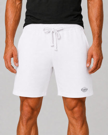 Men's Casual Shorts with Elastic Waistband & Adjustable Drawstring, Regular Fit Everyday Shorts with Side Pockets
