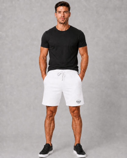 Men's Casual Shorts with Elastic Waistband & Adjustable Drawstring, Regular Fit Everyday Shorts with Side Pockets