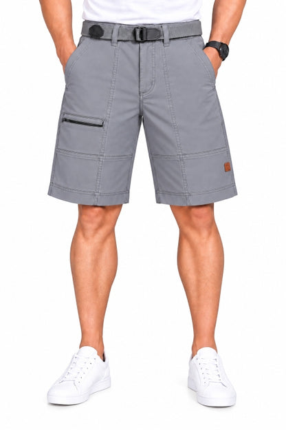 Men’s Cotton Cargo Shorts with Adjustable Belt