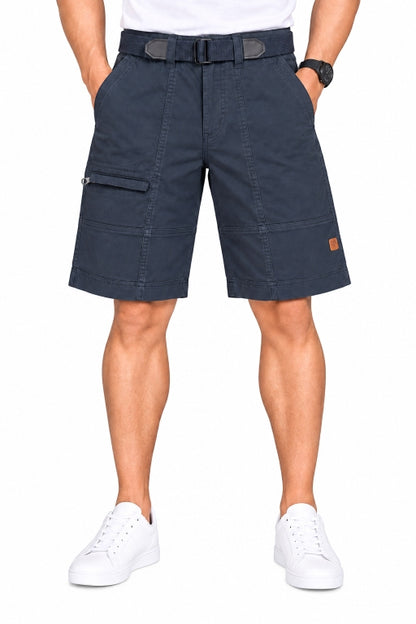 Men’s Cotton Cargo Shorts with Adjustable Belt