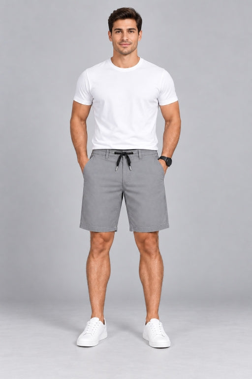 Men’s Cotton Shorts with Drawstring Waist