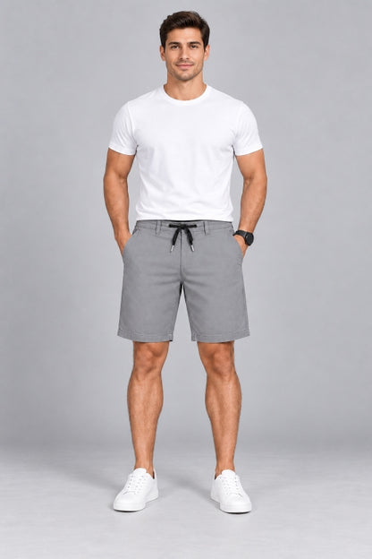 Men’s Cotton Shorts with Drawstring Waist