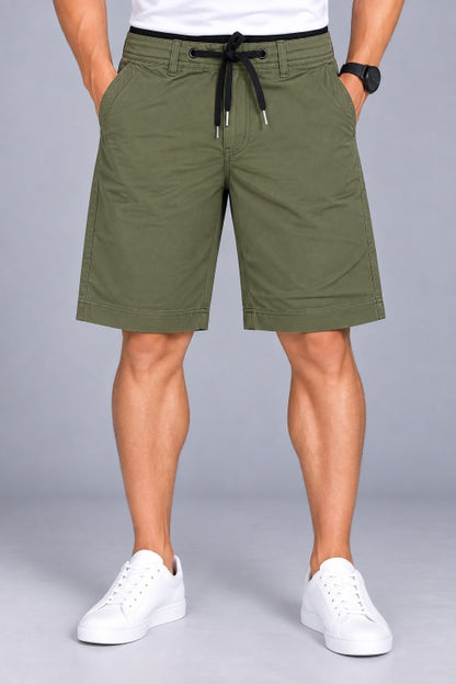 Men’s Cotton Shorts with Drawstring Waist