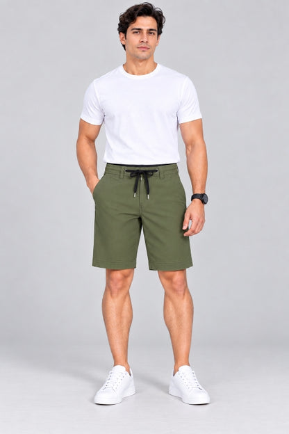Men’s Cotton Shorts with Drawstring Waist