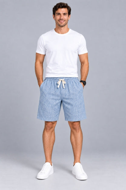 Men’s Cargo Shorts with Utility Pockets | Regular Fit Casual Knee-Length Shorts