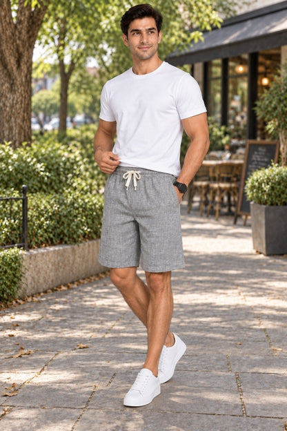 Men’s Cargo Shorts with Utility Pockets | Regular Fit Casual Knee-Length Shorts