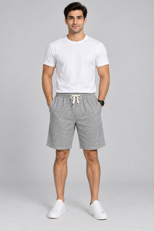 Men’s Cargo Shorts with Utility Pockets | Regular Fit Casual Knee-Length Shorts