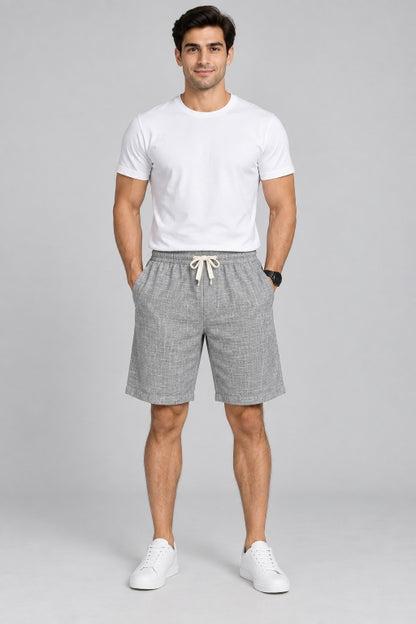 Men’s Cargo Shorts with Utility Pockets | Regular Fit Casual Knee-Length Shorts